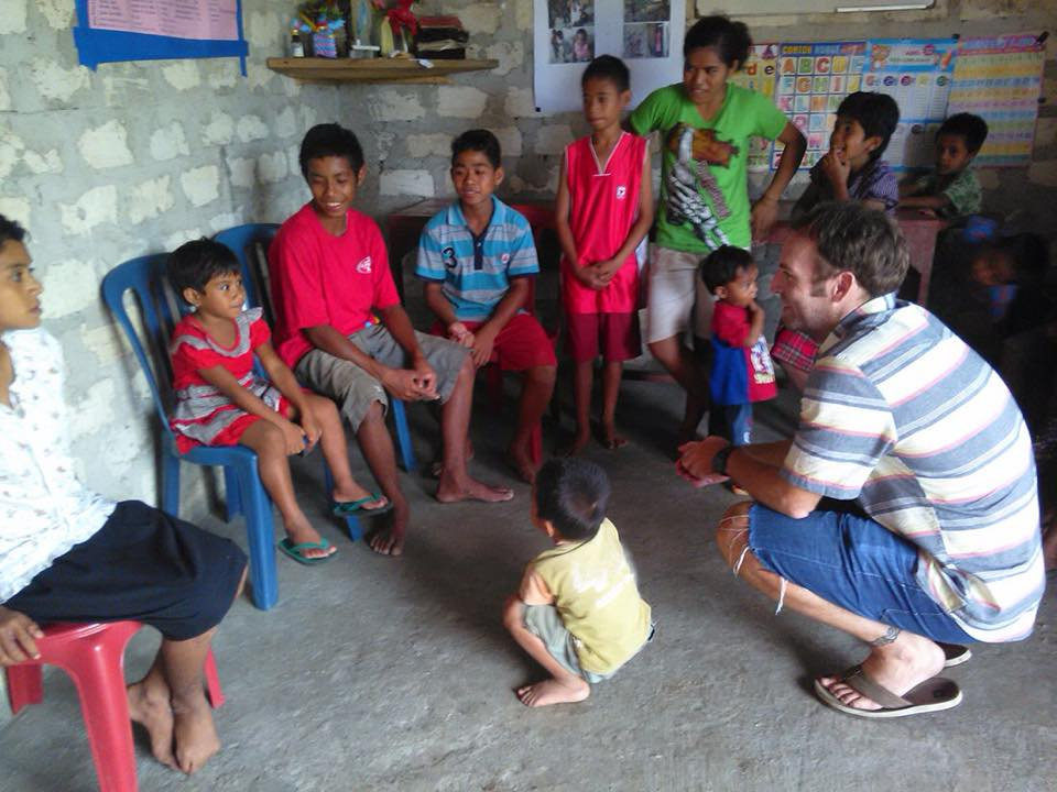 Speaking with Orphans in Sumba by Baki Clothing Company