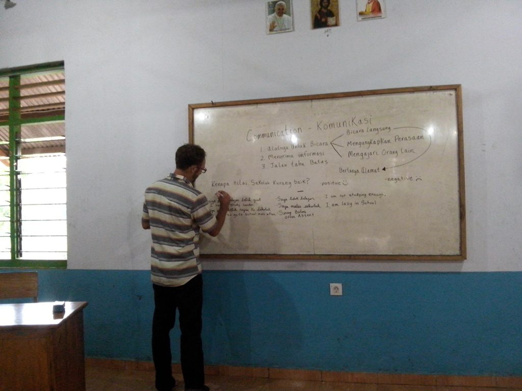 Teaching english on the Island of Sumba by Baki Clothing Company